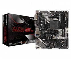 Дънна платка ASROCK B450M-HDV R4.0 - AM4