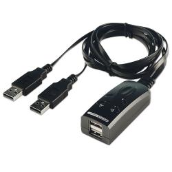 Кабел/адаптер LINDY LNY-32165 :: 2-портов USB KM превключвател