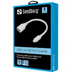 Кабел/адаптер SANDBERG SNB-136-05 :: Конверторен кабел USB-C към USB 3.0