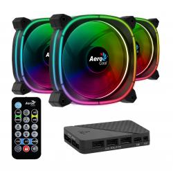 Вентилатор AeroCool Fan Pack 3-in-1 3x120mm - ASTRO 12 Pro - Addressable RGB with Hub