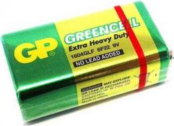 Батерия Цинк карбонова батерия GP 6F22 -9V- Greencell 1604GLF-B 1 бр. shrink