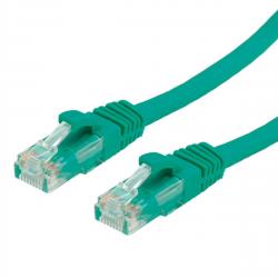 Медна пач корда VALUE 21.99.1445 :: UTP Patch кабел Cat.6A (Class EA), зелен цвят, 5.0 м