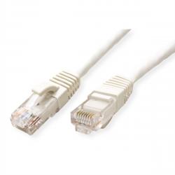Медна пач корда VALUE 21.99.1036 :: UTP кабел Cat.6 (Class E), halogen-free, бял цвят, 1.0 м