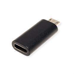 Кабел/адаптер VALUE 12.99.3192 :: Адаптер, USB 2.0, Micro B - C, M-F