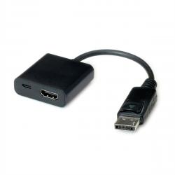 Кабел/адаптер VALUE 12.99.3145 :: Кабелен адаптер, v1.2, HDMI F - DP M