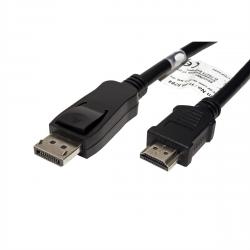Кабел/адаптер VALUE 11.99.5784 :: DisplayPort кабел, DP - HDTV, M-M, черен цвят, 10.0 м
