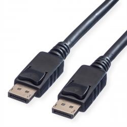 Кабел/адаптер VALUE 11.99.5766 :: DisplayPort кабел, DP-DP, LSOH, M-M, черен цвят, 10.0 м