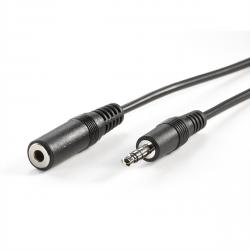 Кабел/адаптер VALUE 11.99.4352 :: 3.5 мм Extension кабел, M - F, черен цвят, 2.0 м