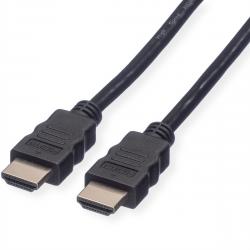 Кабел/адаптер ROLINE 11.04.5546 :: HDMI High Speed кабел + Ethernet, M-M, черен цвят, 30.0 м