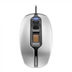 Мишка Жична мишка CHERRY MC 4900, Fingerprint, USB, Сребрист-Бял