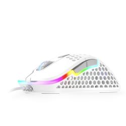 Мишка Геймърска мишка Xtrfy M4 White, RGB, Бял