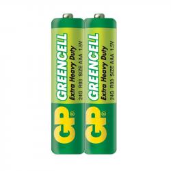 Батерия Цинк карбонова батерия GP GREENCELL R03, AAA, 2 бр. shrink, 1.5V