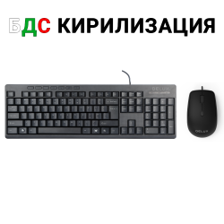 Клавиатура USB Клавиатура и мишка Delux K6300U+M330BU