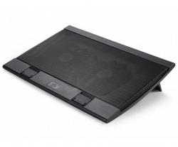 Поставка за лаптоп Охладител за лаптоп DeepCool WIND PAL FS, 17, 2x140 mm, 1200 RPM, Черен