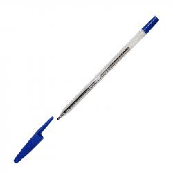 Канцеларски продукт Beifa Химикалка А+ 927, прозрачен корпус, 1.0 mm, синя, 50 броя