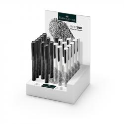 Канцеларски продукт Faber-Castell Писалка WRITink, бяла-черна, 20 броя в дисплей