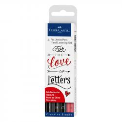 Канцеларски продукт Faber-Castell Маркер Pitt Artist, Creative Studio, 4 броя