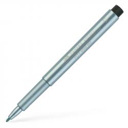 Канцеларски продукт Faber-Castell Маркер Pitt Artist Pen, объл, 1.5 mm, металик, син