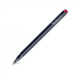 Faber-Castell Тънкописец Grip, 0.4 mm, наситеночервен