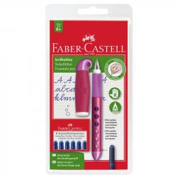 Канцеларски продукт Faber-Castell Писалка Scribolino, детска, с включени 6 патрончета и аксесоари