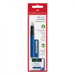 Канцеларски продукт Faber-Castell Писалка, синя, с включени 6 патрончета