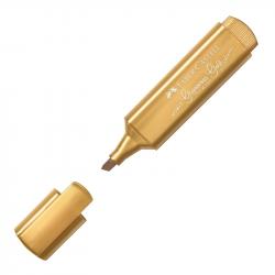 Канцеларски продукт Faber-Castell Текст маркер 1546, металик, златист