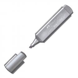 Канцеларски продукт Faber-Castell Текст маркер 1546, металик, сребрист