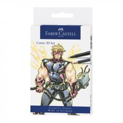 Канцеларски продукт Faber-Castell Комплект Pitt Comic 3D, 11 броя