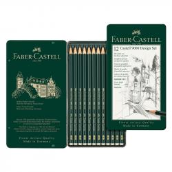 Faber-Castell Молив Castell 9000, чернографитен, комплект за дизайнери на най-ниска цени