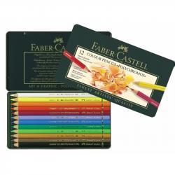 Канцеларски продукт Faber-Castell Цветни моливи Polychromos, 12 цвята
