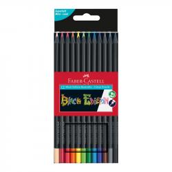 Канцеларски продукт Faber-Castell Цветни моливи Black Edition, 12 цвята