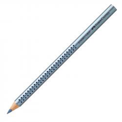 Канцеларски продукт Faber-Castell Цветен молив Jumbo Grip, металик, син