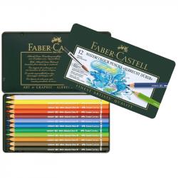 Канцеларски продукт Faber-Castell Акварелни моливи Albrecht Dürer, 12 цвята, в метална кутия