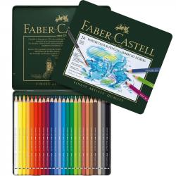 Канцеларски продукт Faber-Castell Акварелни моливи Albrecht Dürer, 24 цвята, в метална кутия