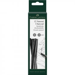 Канцеларски продукт Faber-Castell Въглен Pitt, натурален, 5-8 mm