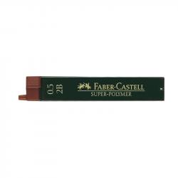 Канцеларски продукт Faber-Castell Мини графити Super-Polymer, 0.5 mm, 2B, 12 броя