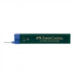 Канцеларски продукт Faber-Castell Мини графити Super-Polymer, 0.7 mm, B, 12 броя