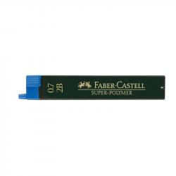 Канцеларски продукт Faber-Castell Мини графити Super-Polymer, 0.7 mm, 2B, 12 броя