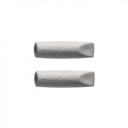 Канцеларски продукт Faber-Castell Гума-капачка Grip 2001, сива, 2 броя