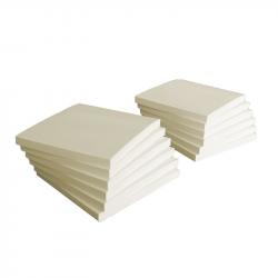 Top Office Самозалепващи се листчета Economy, 76 x 76 mm, пастелни, жълти, 12 броя