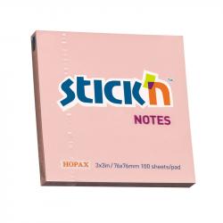 Stick'n Самозалепващи се листчета, 76 x 76 mm, пастелни, розови, 100 листа