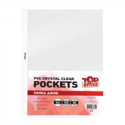 Top Office Джоб за документи, A4, 50 микрона, кристал, 100 броя на най-ниска цени