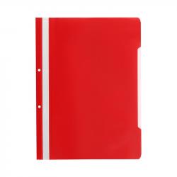 Папка Economy, PP, с перфорация, червена