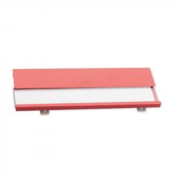 Канцеларски продукт Cool Бадж Bindel, алуминиев, с игла, 70 x 25 x 4 mm, червен