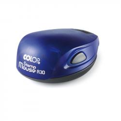 Канцеларски продукт Colop Печат Stamp Mouse R 30, джобен, кръгъл, 30 mm, цвят индиго