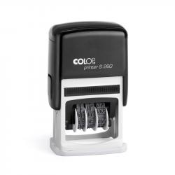 Канцеларски продукт Colop Датник S260-03, с цифри и клише, 24 x 45 mm, черен