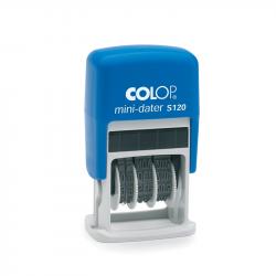 Канцеларски продукт Colop Датник S120-4, с букви, 4 mm, черен