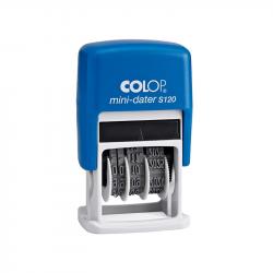 Канцеларски продукт Colop Датник S160-3, с клише и цифри, 4 mm, черен