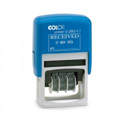 Канцеларски продукт Colop Датник S260-04, с букви и клише, 24 x 45 mm, черен