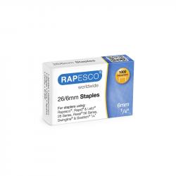 Rapesco Телчета за телбод, размер 26-6 mm, 1000 броя